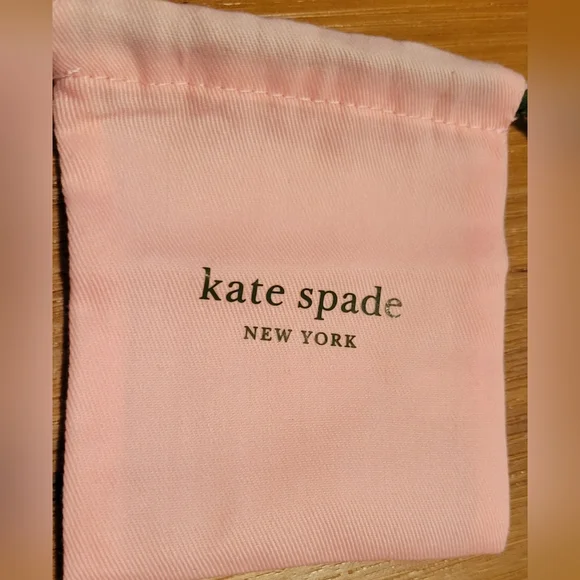 NWT Kate Spade Goldtoned Crystal Cubic Zirconia Earrings with dust bag - Picture 6 of 6